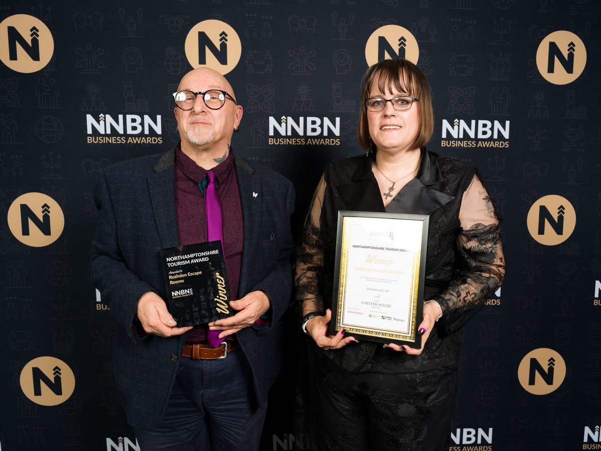 Rushden Escape Rooms win the prestigious NNBN Tourism Award