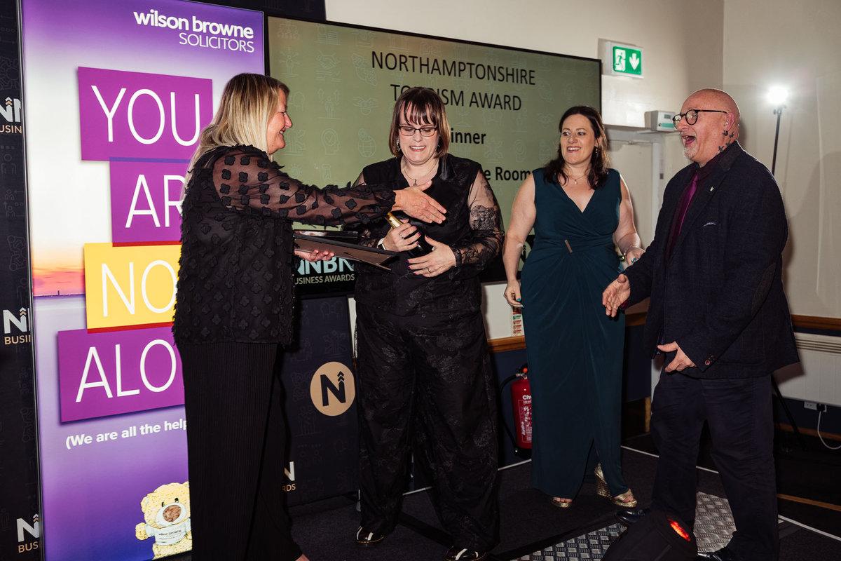 Rushden Escape Rooms win the prestigious NNBN Tourism Award